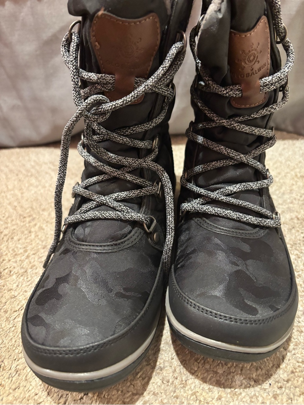 Black Camouflage Winter Boots - Global Win NWOT